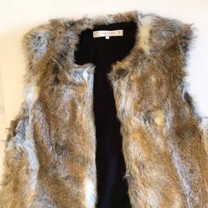 Zara faux fur vest